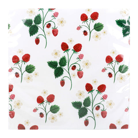 Strawberry Napkins - Pack of 20