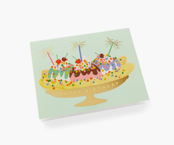 Banana Split Birthday Greeting Card