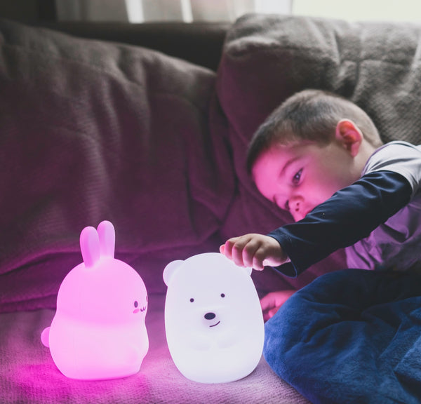 colour changing silicone bunny night light