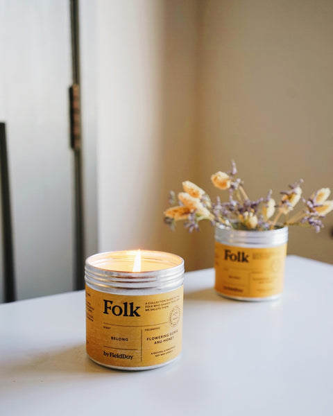 Belong Folk Tin Candle - Flowering Gorse and Honey