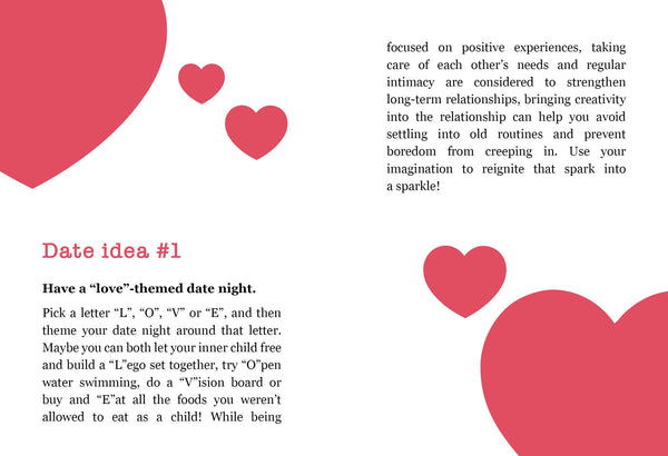 I Love You: Romantic Dates And Meaningful Quotes Book