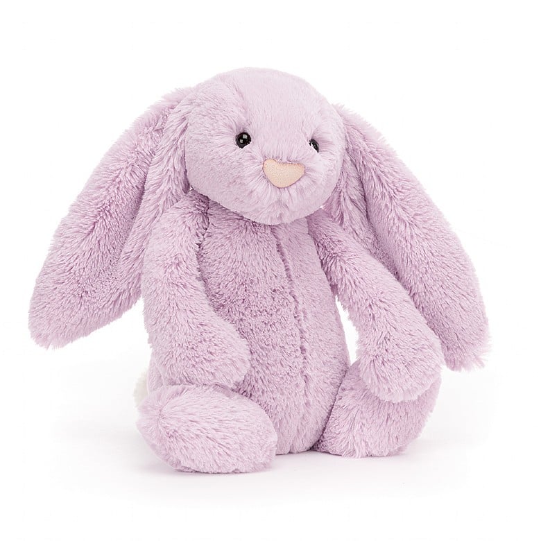 lilac plush bunny toy jelly cat 