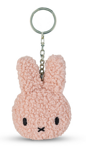 Miffy Flat Keychain Tiny Teddy Pink