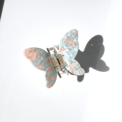 Spring Butterfly Claw Hair Clip - Blue Blossom