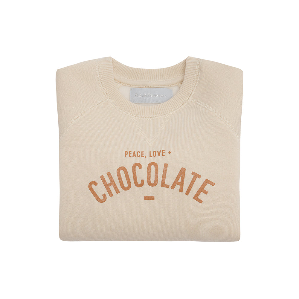 Vanilla 'Peace, Love and Chocolate' Sweatshirt