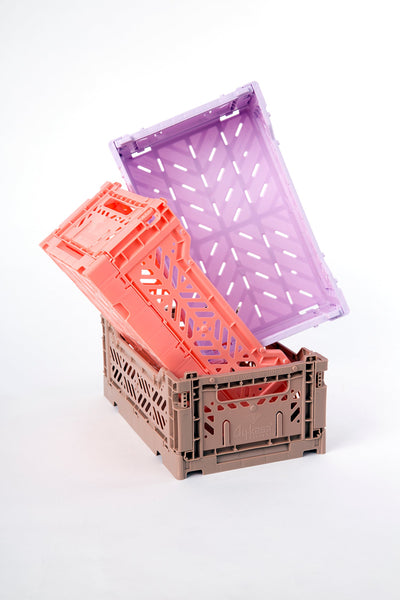 Foldable Crate Storage Box - Baby Pink