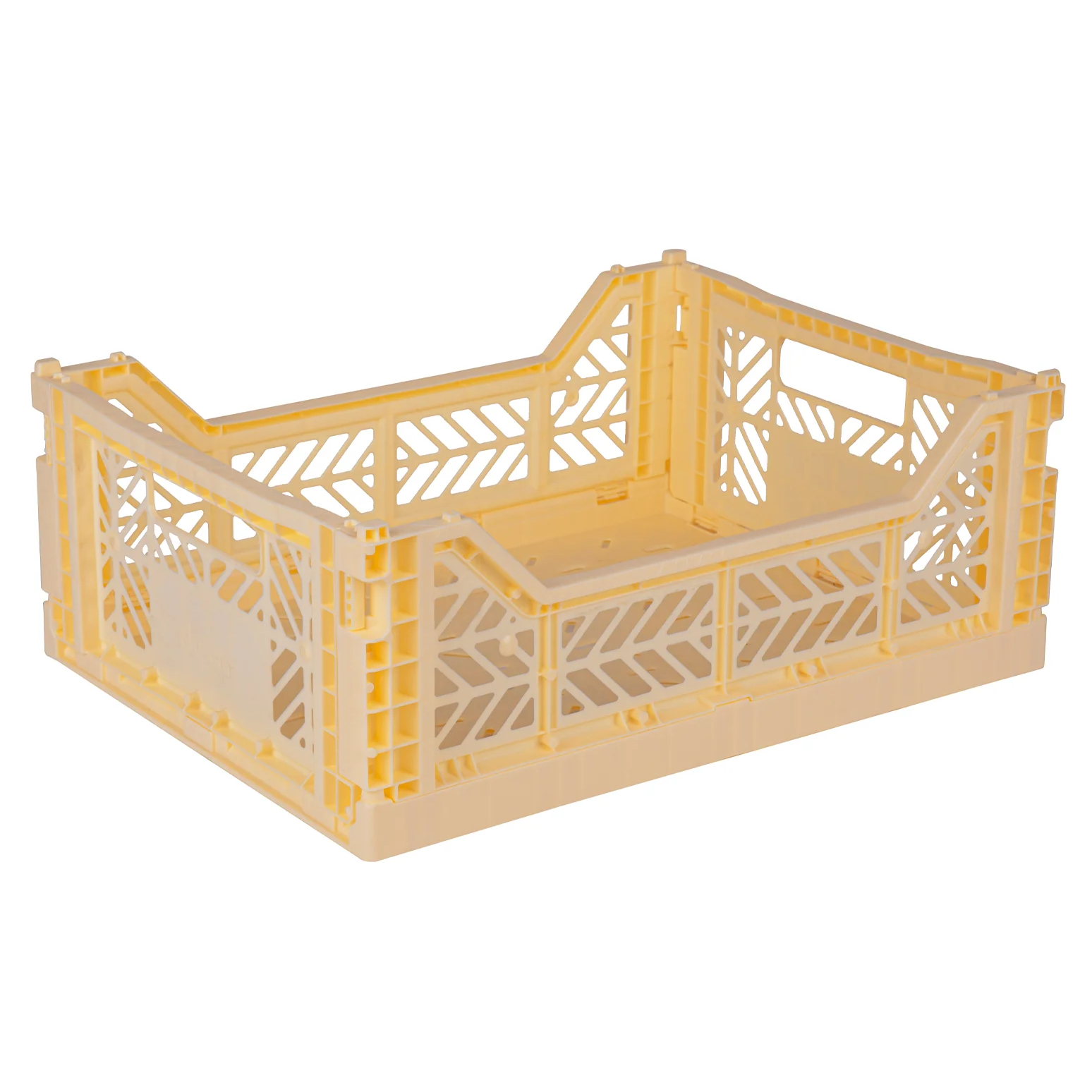 Foldable Crate Storage Box - Banana Yellow
