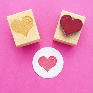 Love Heart Mini Rubber Stamp