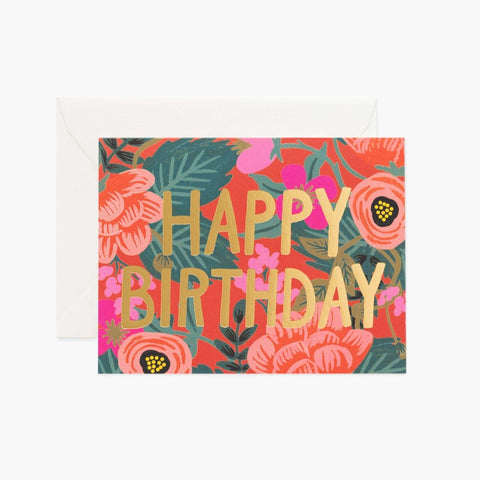 Poppy Birthday Greeting Card