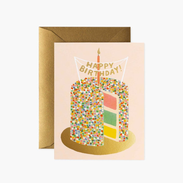 Layer Cake Birthday Greeting Card