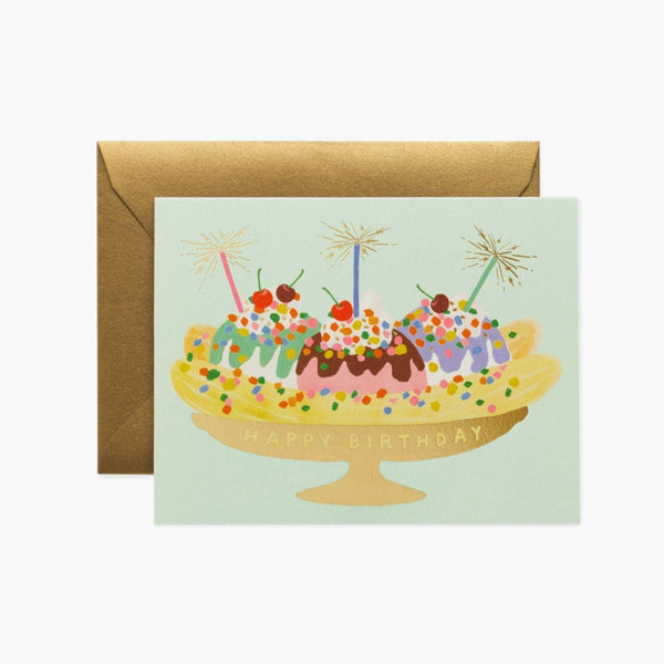 Banana Split Birthday Greeting Card