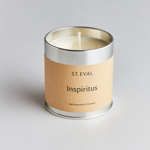 Inspiritus scented candle in a scented tin