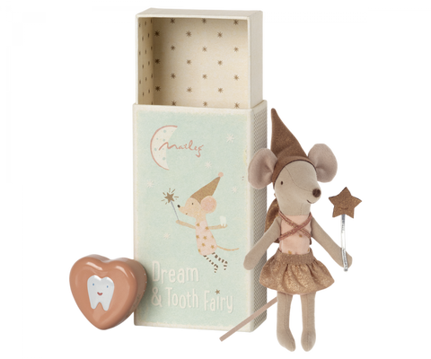 Maileg Tooth Fairy In Matchbox - Pink